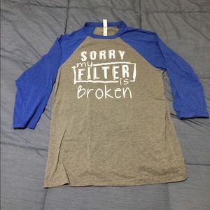 NWOT Funny 3/4 Sleeve